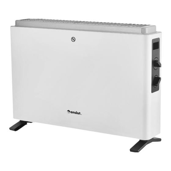 User Manuals: Anslut 017413 Electric Convector Heater