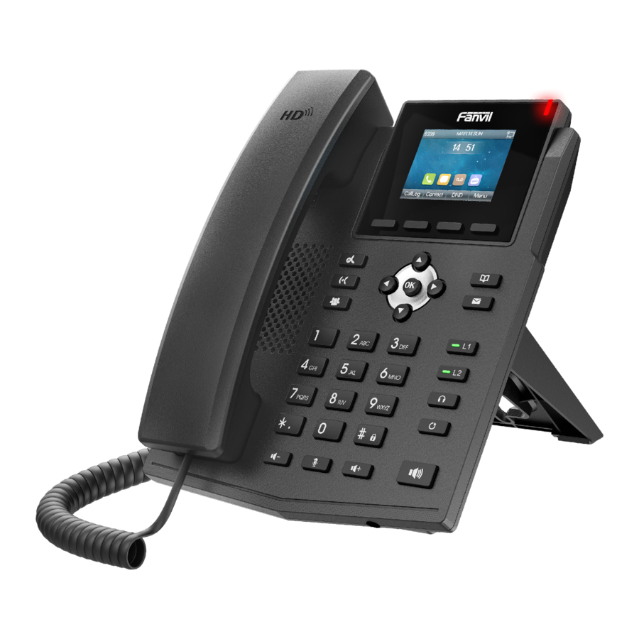 Fanvil X3S, X3SP, X3G - Ip Phone Quick Installation Guide