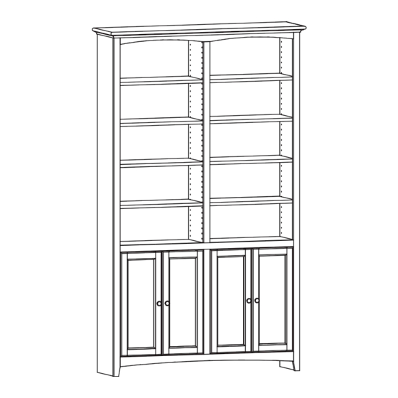 Whittier Wood Furniture McKenzie Alder 1555AUFb Assembly Instructions Manual