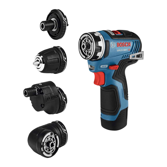 Bosch GSR12V-300FCB22 12VMax Drill/Driver Manuals