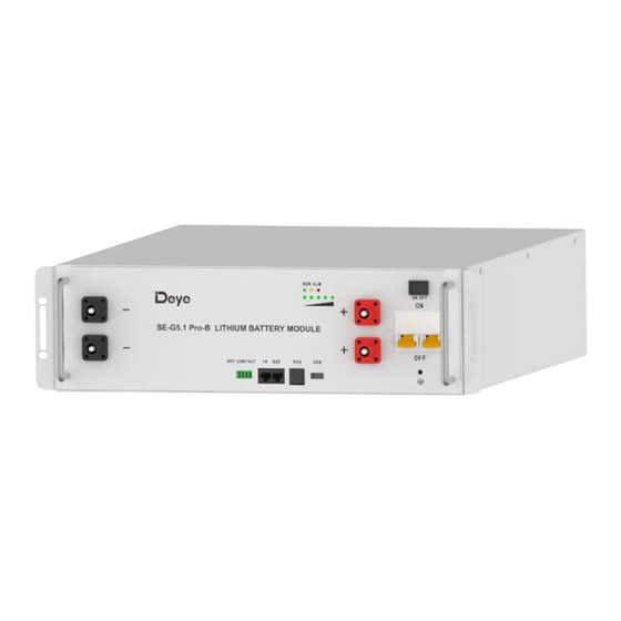 Deye Spring SE-G5.1 Pro-B User Manual