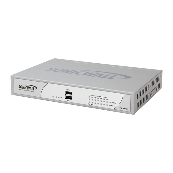 SonicWALL TZ 215 Series Quick Start Manual