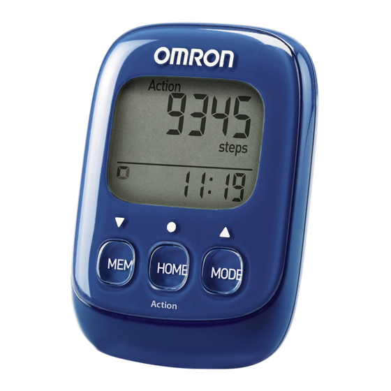 Omron Walking style IV Instruction Manual