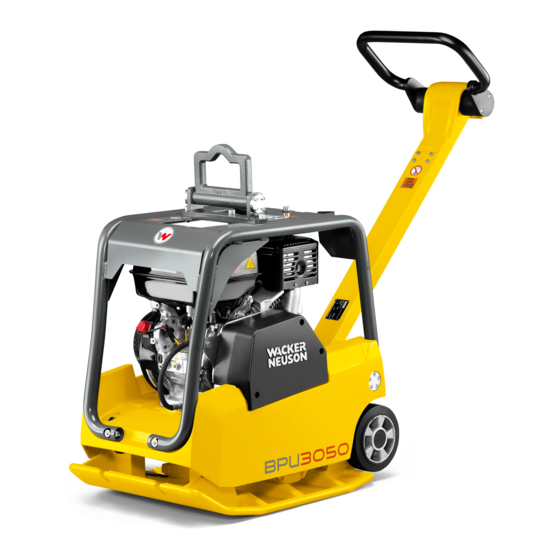 Wacker Neuson BPU 3050 Operator's Manual