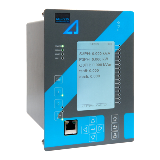 Arcteq AQ-P215 Instruction Manual