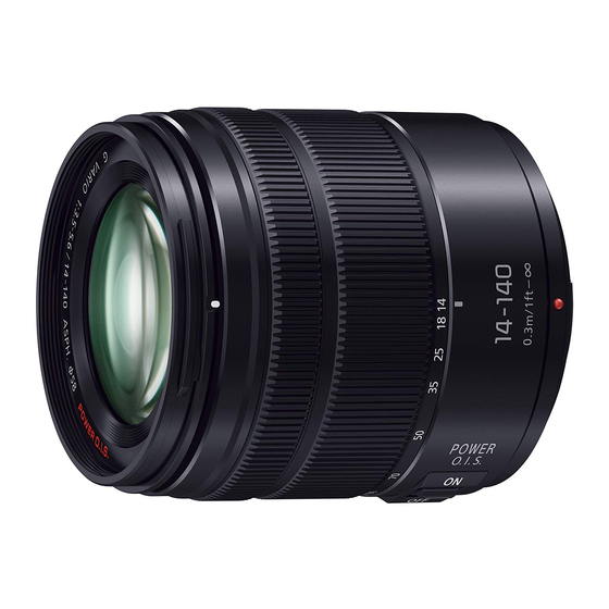 Panasonic Lumix H-FS14140 Service Training Manual