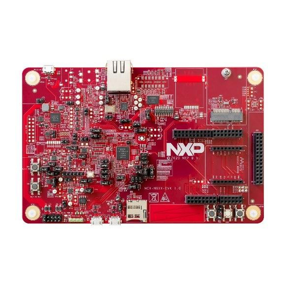 NXP Semiconductors MCX-N9 EVK Series MCU Manuals