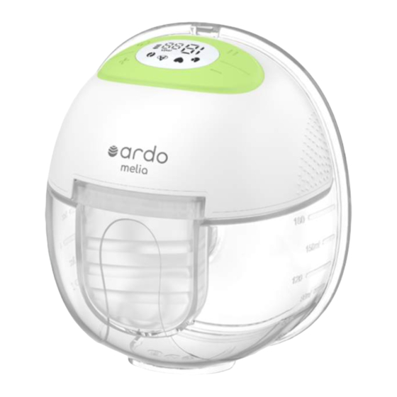 Ardo Melia Instructions For Use Manual