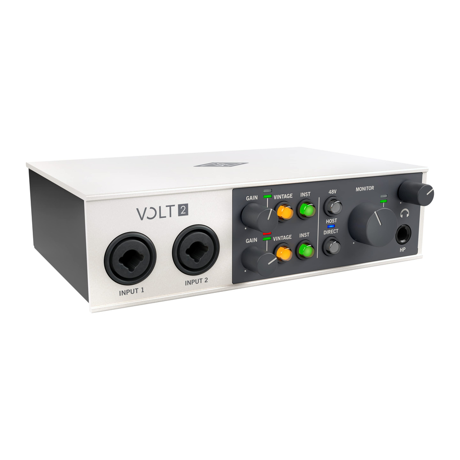 Universal Audio Volt 2 Manual