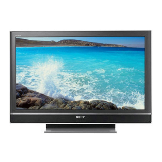 Sony Bravia KLV-37S310A Operating Instructions Manual