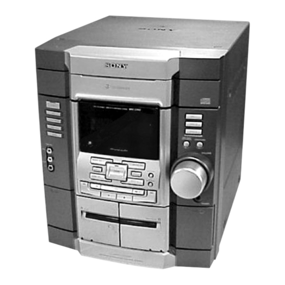 Sony HCD-GX40 Service Manual