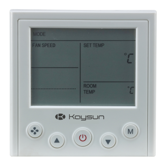 Kaysun KC-FCD-2T User And Installation Manual