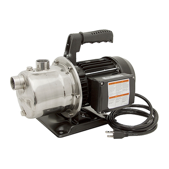 Simer PORTABLE UTILITY/SPRINKLER PUMP 2825SS Owner's Manual