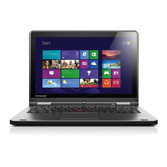 Lenovo ThinkPad S1 Yoga Safety, Warranty, And Setup Manual
