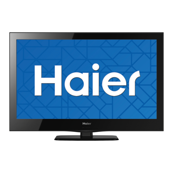 User Manuals: Haier LE19B3320 LED HDTV