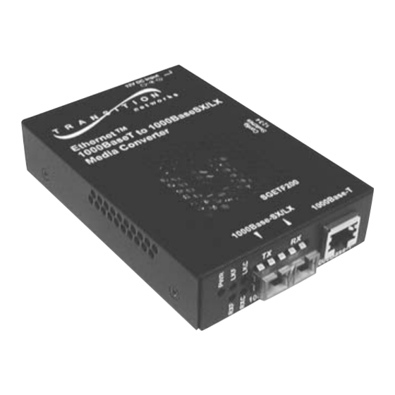 Transition Networks SGETF1013-105 User Manual