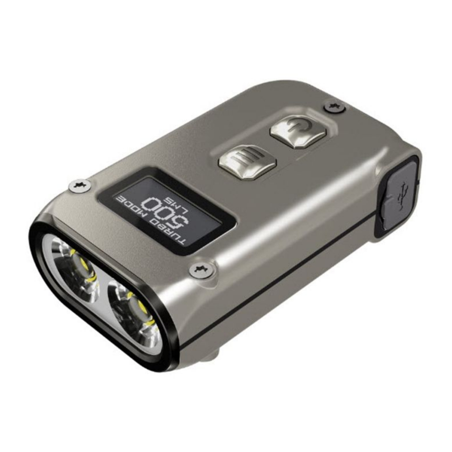 Nitecore TINI2 - Dual-Core Intelligent Keychain Light Manual