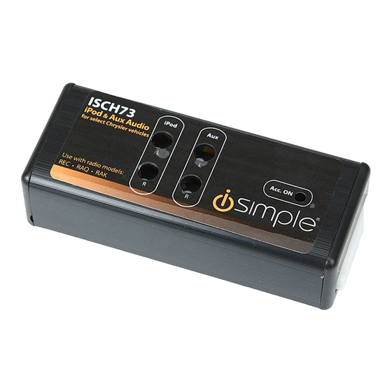 iSimple SoundByteX ISCH73 Owner's Manual