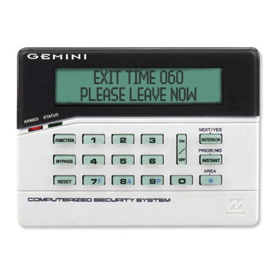 NAPCO GEM-RP1CAe2 Operating Manual
