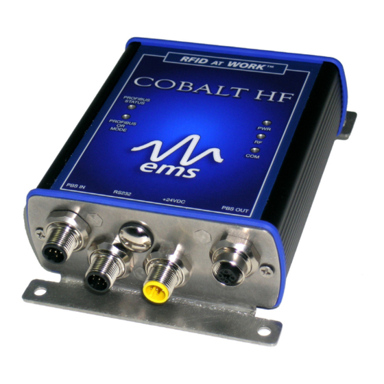 Datalogic Cobalt HF-CNTL-PBS-02 Installation Manual