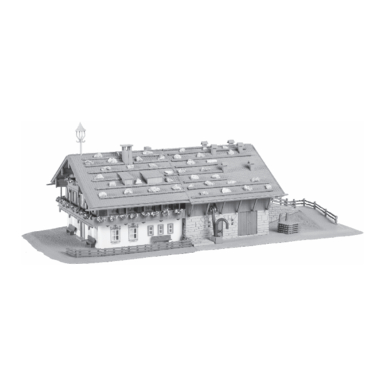 Faller Large Alpine Farm With Barn 232199 Assembly Instructions Manual