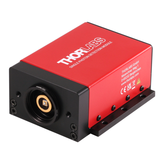 THORLABS SPDMH2 Operation Manual