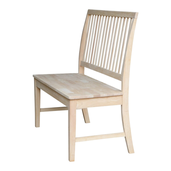 Unfinished Furniture of Wilmington BE-15 Assembly Instructions