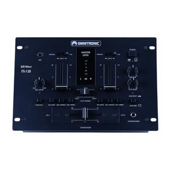 Omnitronic FX-120 kill-mixer Manuals