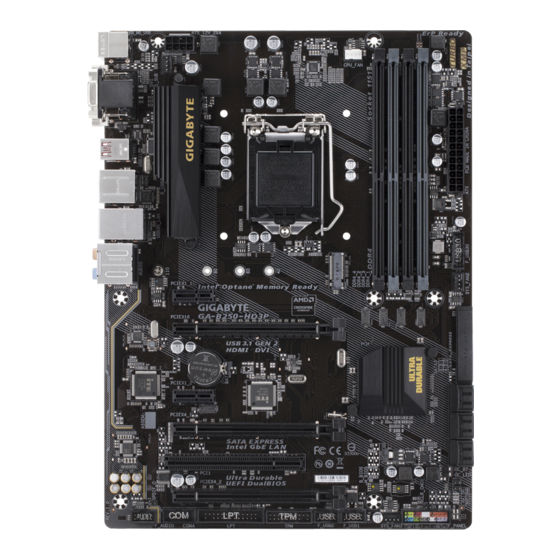 Gigabyte GA-B250-HD3P Manuals