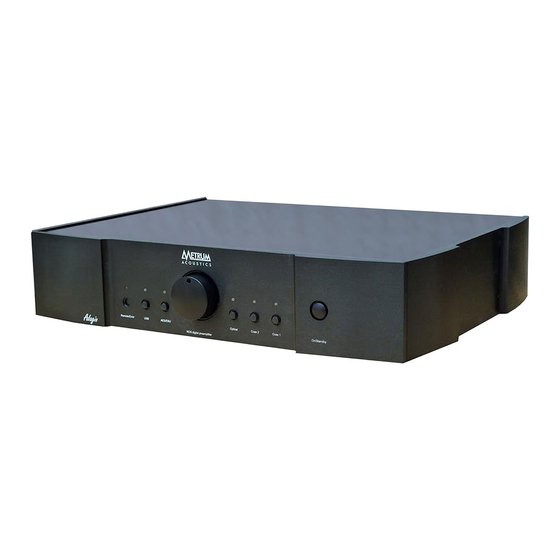 Metrum Acoustics ADAGIO User Manual