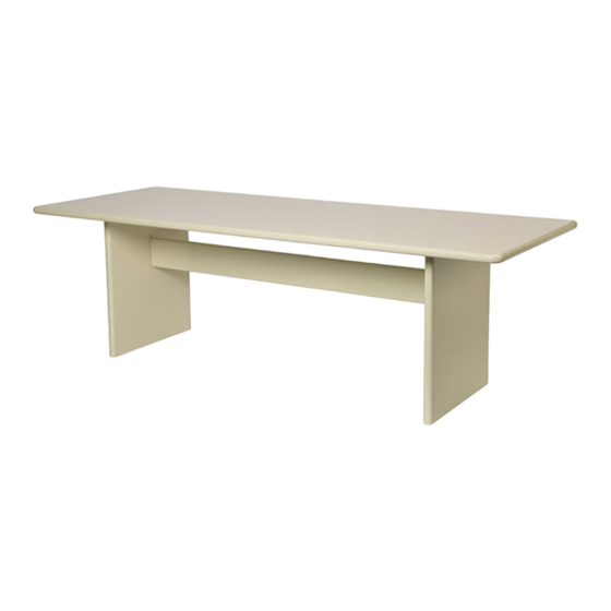 Ferm Rink Dining Table Assembly Manual