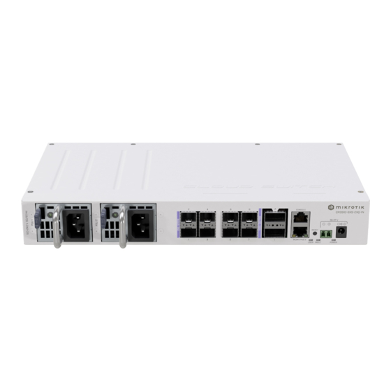 MikroTik CRS510-8XS-2XQ-IN Quick Start Manual