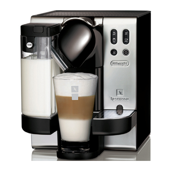 DeLonghi Nesspresso Lattissima Instructions Manual