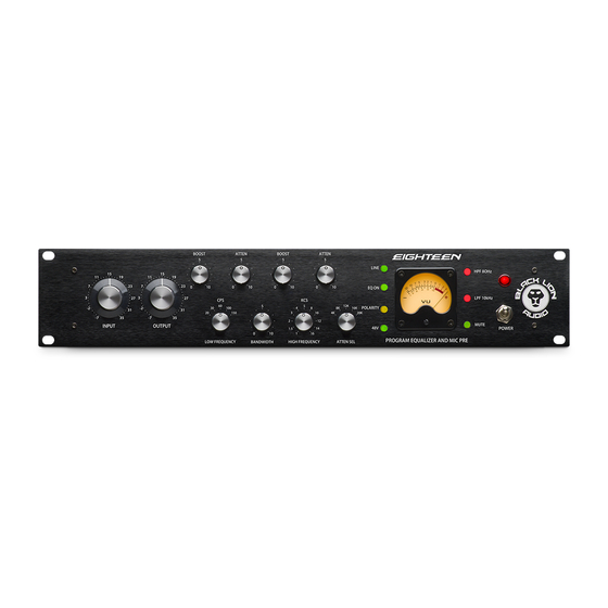 Black Lion Audio Eighteen User Manual