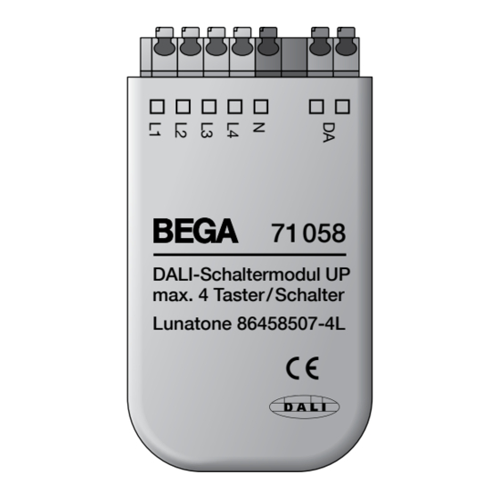 BEGA DALI Instructions For Use
