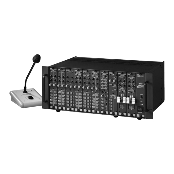 RCS AUDIO-SYSTEMS MMA-400 Series Operating Instructions Manual