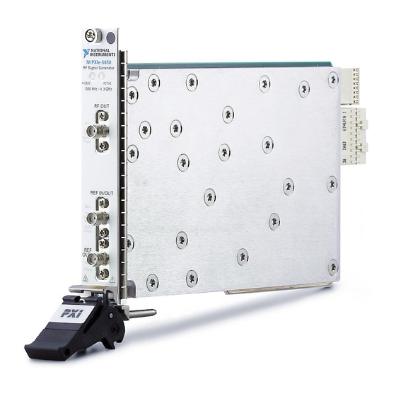 National Instruments NI PXIe-5650 Getting Started Manual