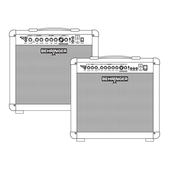 Behringer GTX30 User Manual