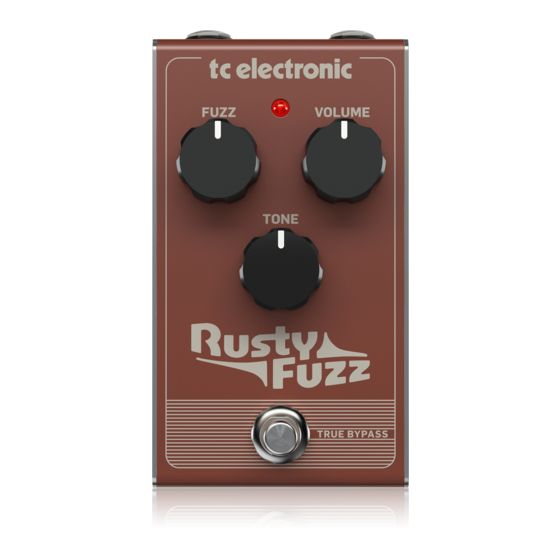 TC Electronic RUSTY FUZZ Quick Start Manual
