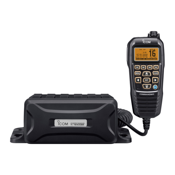 Icom IC-M400BBE Instruction Manual