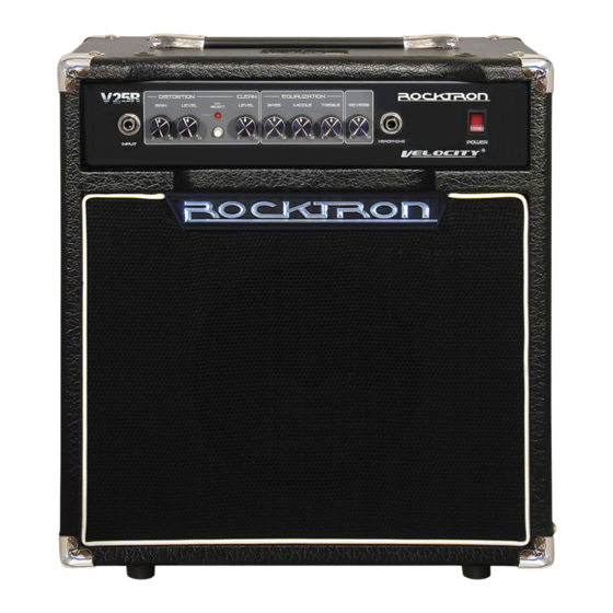 Rocktron Velocity V25R Manuals