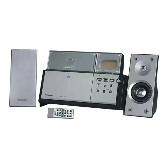 Panasonic SCEN5 - DESKTOP CD AUDIO SYS Manuals