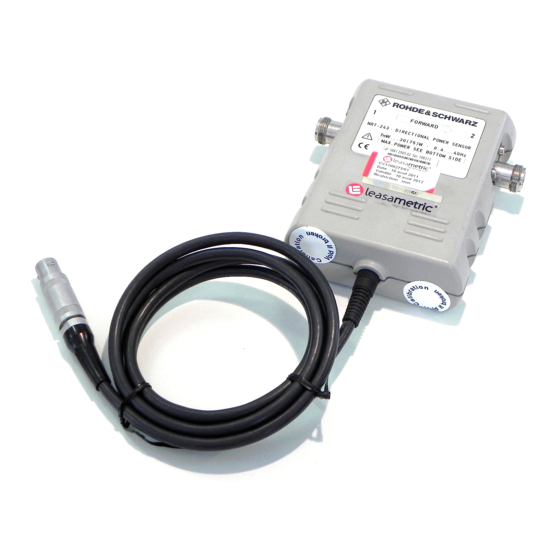 Rohde & Schwarz NRT-Z43 Manual