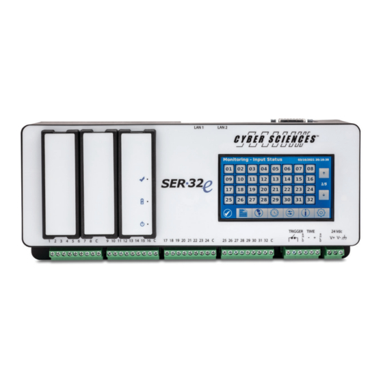 Cyber Sciences CyTime SER-32e Instruction Bulletin