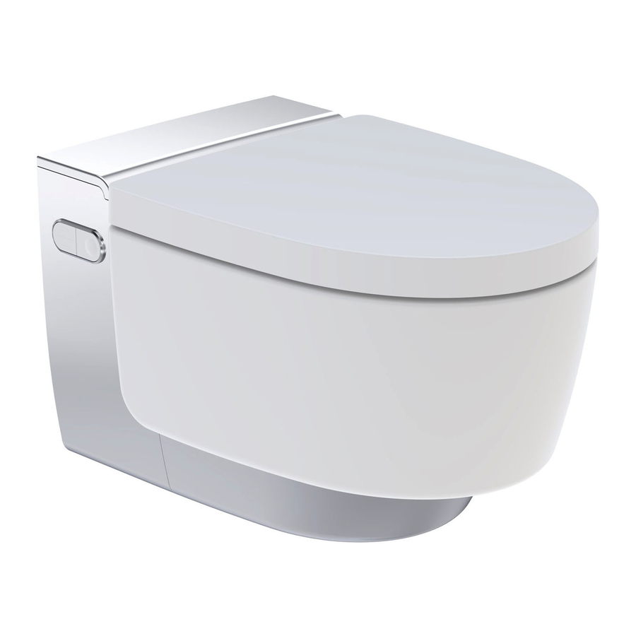 Geberit AQUACLEAN MERA COMFORT - Toilet Quick Guide