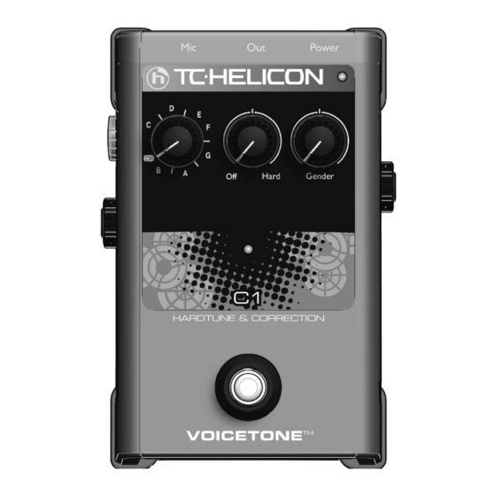 TC-Helicon VoiceTone C1 User Manual
