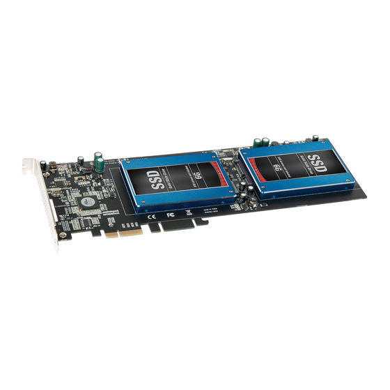 Sonnet Tempo SSD Pro 6Gb/s SATA PCIe Drive Card Quick Start Manual