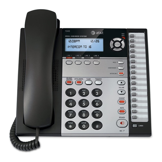 AT&T 1040 Quick Reference Manual