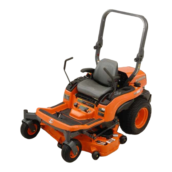 Kubota ZG227A-AU Operator's Manual