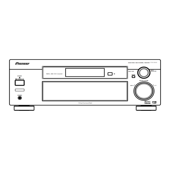 Pioneer VSX-D811S Service Manual